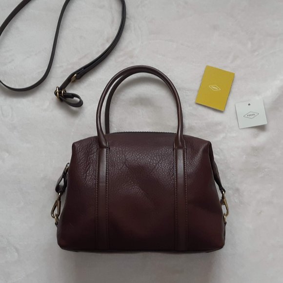 Fossil | Brand New ⭐️Brown Charley Leather Satchel - Picture 2 of 7